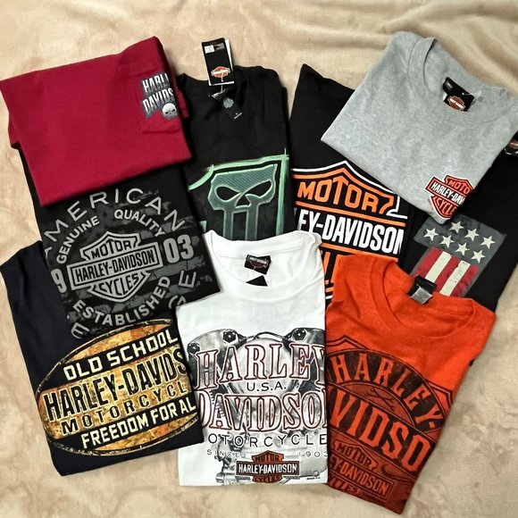 Harley-Davidson Other - Harley Davidson T-Shirt Bundle of 9 shirts